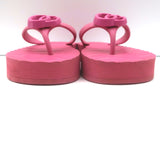 Gucci Pascar GG Marmont Platform Flip Flop Sandals Pink Size 35