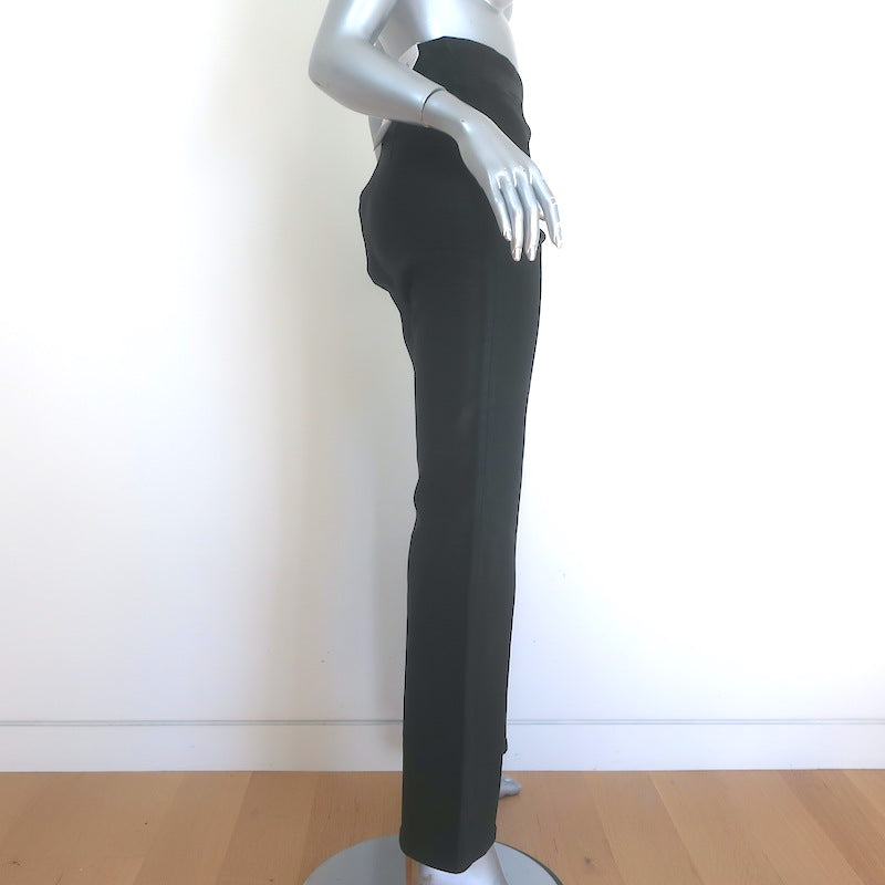 FRAME The Jetset Flare Pants Black Coated Stretch Denim Size 2 NEW