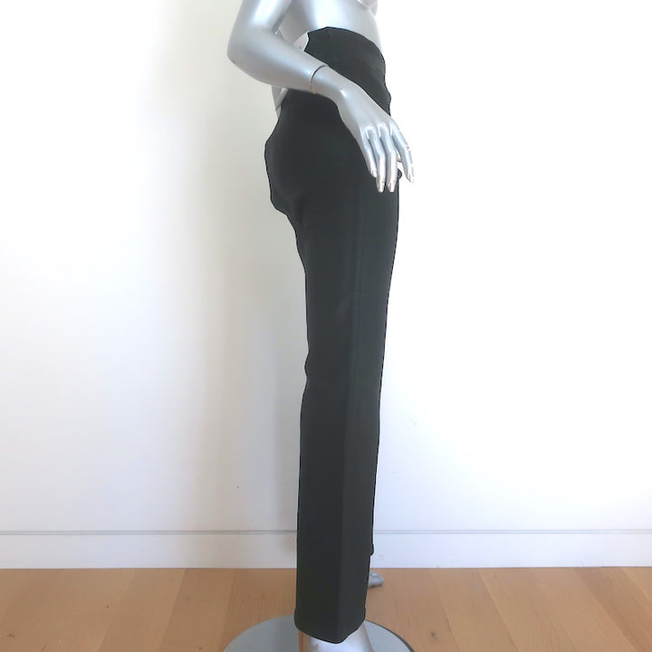 FRAME The Jetset Flare Pants Black Coated Stretch Denim Size 2 NEW