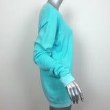 FREECITY Raglan Sweatshirt Blue Cotton Size Large