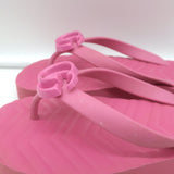 Gucci Pascar GG Marmont Platform Flip Flop Sandals Pink Size 35