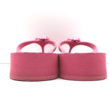 Gucci Pascar GG Marmont Platform Flip Flop Sandals Pink Size 35