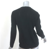 Lanvin Lightweight V-Neck Sweater Black Wool Size Small