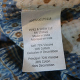 Veronica Beard Tinzia Midi Dress Blue Floral Print Cotton-Blend Size Large