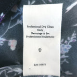 LoveShackFancy Delaney Button-Front Maxi Dress Black Floral Print Size Small NEW