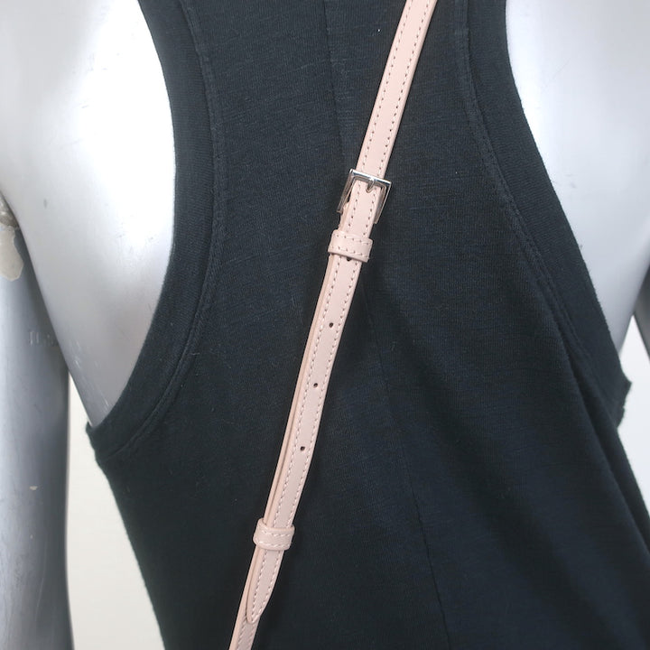 Alaia Arabesque Studded Mini Crossbody Bag Blush Leather Clutch