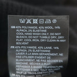 Toteme Off the Shoulder Rib Knit Maxi Dress Black Wool-Blend Size Medium