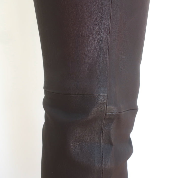 SPRWMN Leather Ankle Leggings Americano Brown Size Large
