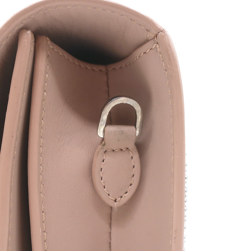 Alaia Arabesque Studded Mini Crossbody Bag Blush Leather Clutch