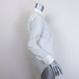 Y's Yohji Yamamoto Double-Layer Button Down Shirt White Cotton Size 1