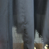 THE GREAT Crochet Lace-Trimmed Midi Dress Black Silk Size 1