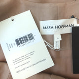 Mara Hoffman Aisha Cropped Top Tan Tencel-Linen Size 8 NEW