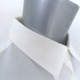 Y's Yohji Yamamoto Double-Layer Button Down Shirt White Cotton Size 1