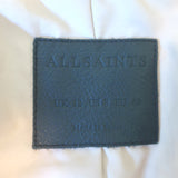 AllSaints Balfern Belted Suede Biker Jacket Blush Size US 8