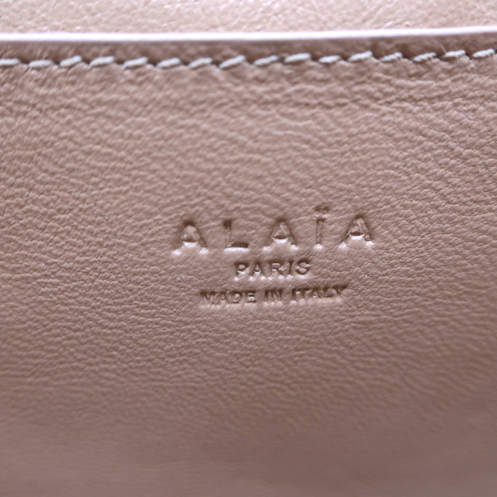 Alaia Arabesque Studded Mini Crossbody Bag Blush Leather Clutch