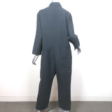 James Perse Jumpsuit Gray Viscose-Linen Size 3