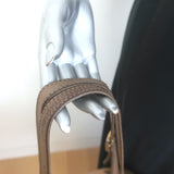 Fendi 2Bag Colorblock Tote Brown & Gray Leather Large Shoulder Bag