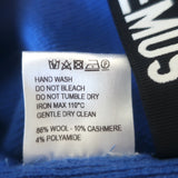 Jacquemus La Jupe Peron Foldover Knit Midi Skirt Blue Wool-Cashmere Size 42