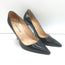 Manolo Blahnik BB Pumps Black Patent Leather Size 38.5 Pointed Toe Heels