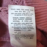 Gucci Ruffled Pointelle Knit Turtleneck Sweater Pink Wool-Blend Size Large