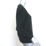 Marni Jeweled Collar Cardigan Black Cotton Size 40 Open-Front Sweater