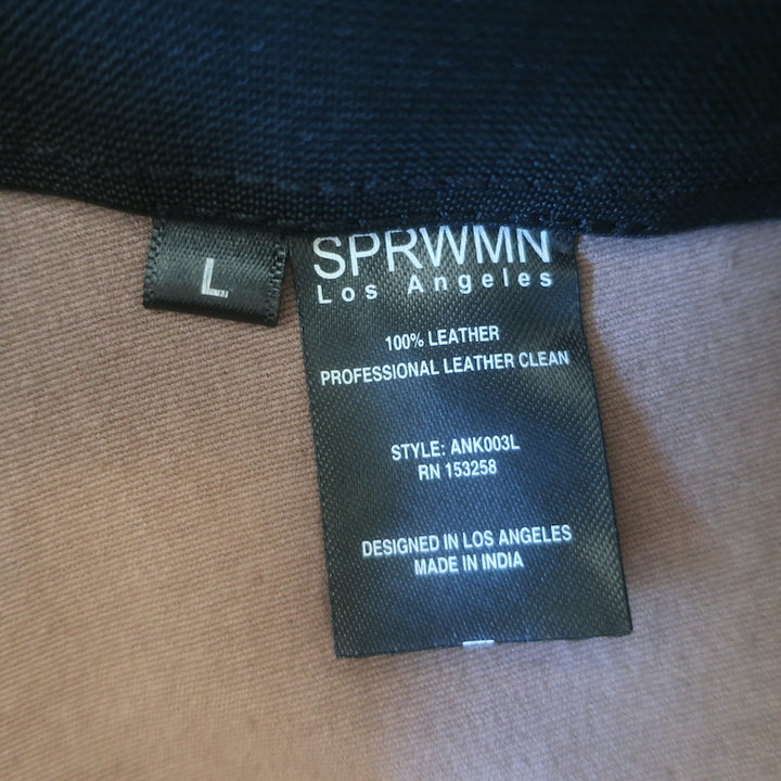 SPRWMN Leather Ankle Leggings Americano Brown Size Large