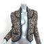 Saint Laurent Studded Open-Front Jacket Paisley Print Padded Cotton Size 40