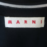 Marni Jeweled Collar Cardigan Black Cotton Size 40 Open-Front Sweater