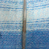 Stella McCartney Smile Intarsia Knit Zip-Up Cardigan Multi Wool-Cotton Size 34