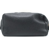 Gucci Soho Medium Cosmetic Case Black Pebbled Leather Clutch Bag
