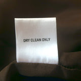 Mirror Palais S&M Lace-Up Back Maxi Dress Brown Paisley Silk Size Large NEW