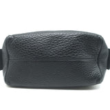 Gucci Soho Medium Cosmetic Case Black Pebbled Leather Clutch Bag