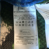Stella McCartney Smile Intarsia Knit Zip-Up Cardigan Multi Wool-Cotton Size 34
