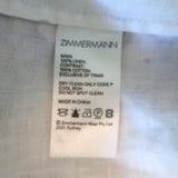 Zimmermann Rosa Laced Peplum Tank Top Cream Floral Print Linen Size 0