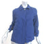 Prada Pleated-Back Jacket Blue Cotton Size 42