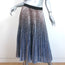 Gerard Darel Beth Sequined Pleated Midi Skirt Blue Ombre Size 3