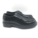 Prada Brushed Leather Lace-Up Shoes Black Size 7