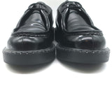 Prada Brushed Leather Lace-Up Shoes Black Size 7