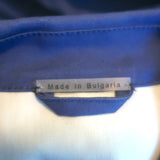 Prada Pleated-Back Jacket Blue Cotton Size 42