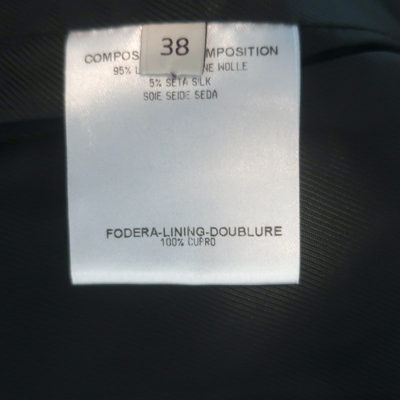 Stella McCartney Blazer Black Wool-Silk Size 38 One-Button Jacket
