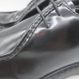 Prada Brushed Leather Lace-Up Shoes Black Size 7