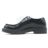 Prada Brushed Leather Lace-Up Shoes Black Size 7