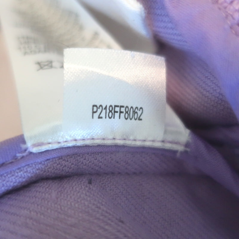 Tibi Gus Faux Shearling Cropped Jacket Lavender Size Medium