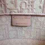 Christian Dior Medium Book Tote Pink Dior Oblique Embroidered Canvas NEW