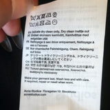 ACNE Studios Asymmetric Lace-Up Fringed Scarf Top Black Voile Size 38