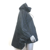 RED Valentino Lace-Trim Puffer Cape Black Size 40