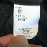 Etro Blouse Black Stretch Silk Satin Size 40