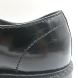Prada Brushed Leather Lace-Up Shoes Black Size 7