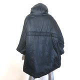 RED Valentino Lace-Trim Puffer Cape Black Size 40