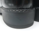 Prada Brushed Leather Lace-Up Shoes Black Size 7